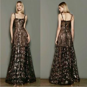 Bronx and Banco Midnight Noir Gown in Gold and Black Size Medium US 6/M NWT